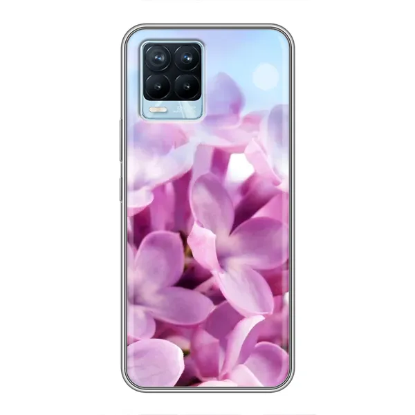 Чехол с рисунком «Сиреневые цветы» для Realme 8 Чехол с рисунком «Сиреневые цветы» для Realme 8