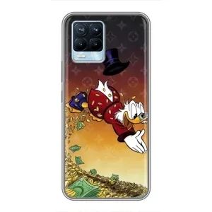 Силиконовый чехол для Realme 8 (Скрудж Луи Виттон)