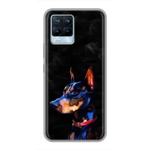 Бампер для Realme 8 з картинкою "Песики" (Собака Мопсік)