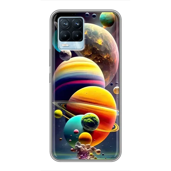 Чехол с рисунком «Солнечна система» для Realme 8 Чехол с рисунком «Солнечна система» для Realme 8