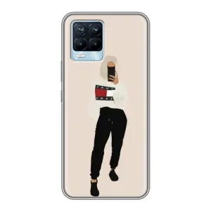 Силиконовый Чехол на Realme 8 с картинкой Стильных Девушек (Стильная)