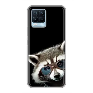 Силіконовий Чохол з Энотами на Realme 8 (Стильний Єнот)