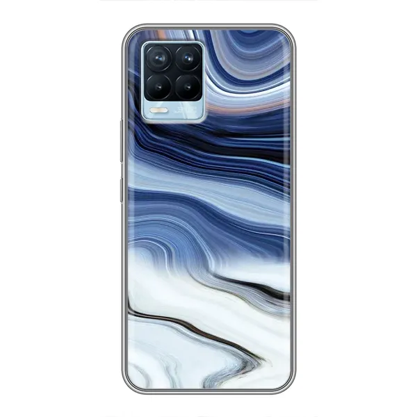 Чехол с рисунком «Светлый мрамор» для Realme 8 Чехол с рисунком «Светлый мрамор» для Realme 8