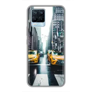 Силиконовый бампер (Работники) на Realme 8 (Такси)