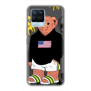 Чехлы Мишка Тедди для Реалмі 8 (Teddy USA)
