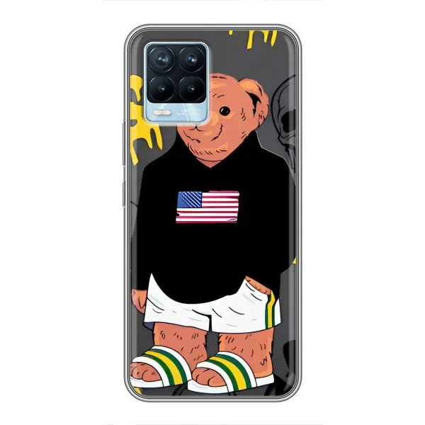 Чехол с рисунком «Teddy USA» для Realme 8 Чехол с рисунком «Teddy USA» для Realme 8