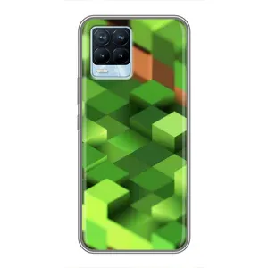 Чохли для Realme 8 (Персонажі МайнКрафт) (Текстура)