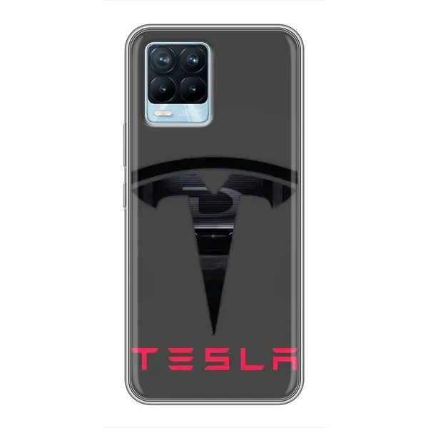 Чохол з малюнком «Logo TESLA» для Realme 8 Чохол з малюнком «Logo TESLA» для Realme 8