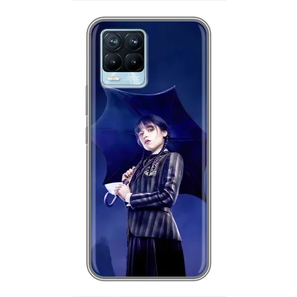 Чехол с рисунком «Уэнсдей с зонтом» для Realme 8 Чехол с рисунком «Уэнсдей с зонтом» для Realme 8