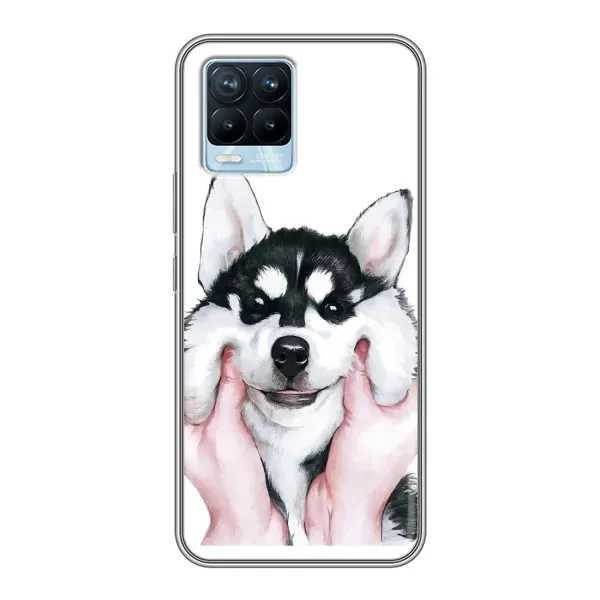 Чехол с рисунком «Собака Хаски» для Realme 8 Чехол с рисунком «Собака Хаски» для Realme 8