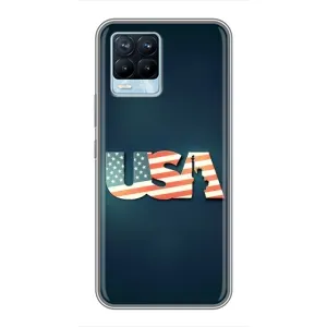 Чохол Прапор USA для Realme 8 (USA)