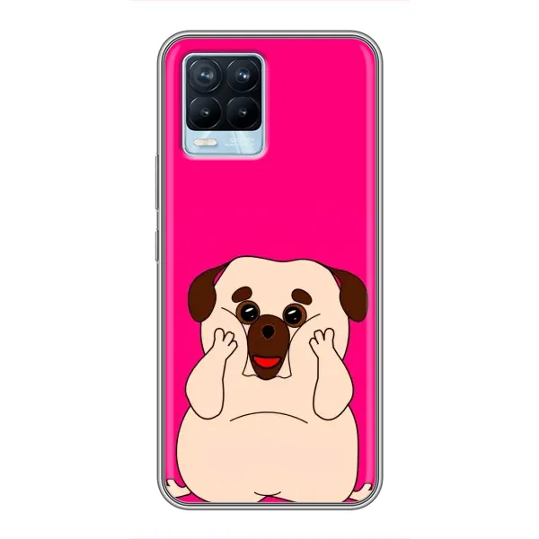 Чехол с рисунком «Веселый Мопсик» для Realme 8 Чехол с рисунком «Веселый Мопсик» для Realme 8