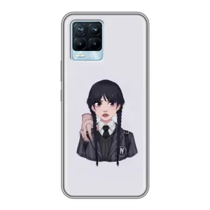 Чехлы с принтом Уэнсдей на Realme 8 (Вещь Венсдей)