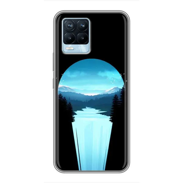 Чехол с рисунком «Синий Водопад» для Realme 8 Чехол с рисунком «Синий Водопад» для Realme 8