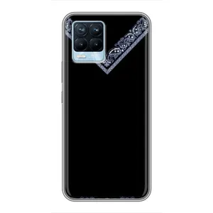 Силиконовый Чехол на Realme 8 (Воротник вышиванки)