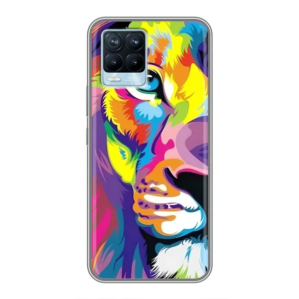 Чехол с рисунком «Яркий Лев» для Realme 8 Чехол с рисунком «Яркий Лев» для Realme 8