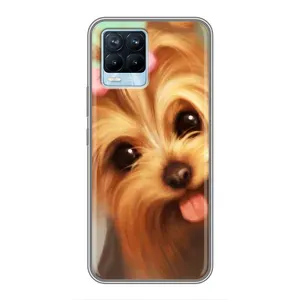 Чохол (ТПУ) Милі песики для Realme 8 (Йоркширський тер'єр)