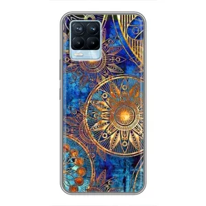 Чехлы со смыслом для Realme 8 (Золотые узоры)