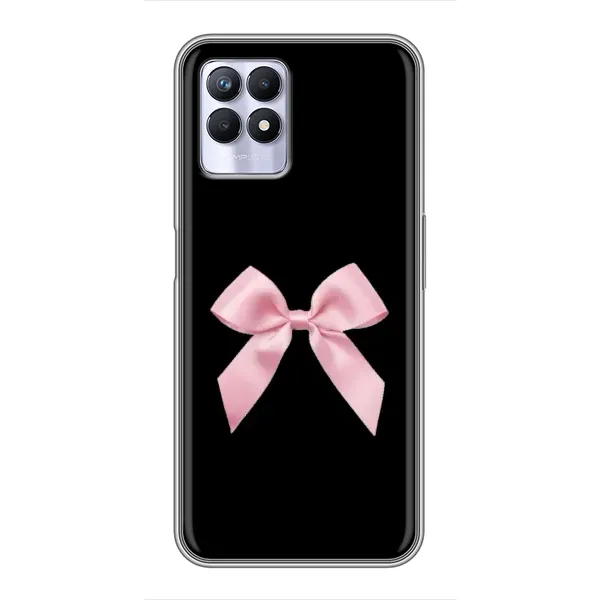Чохол з малюнком «Бант на чорному» для Realme 8i Чохол з малюнком «Бант на чорному» для Realme 8i