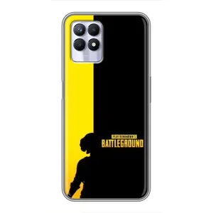 Чохол (TPU) з картинкою "Лого Пабг" на Реалмі 8i (Battlegrounds)