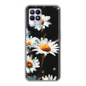 Чохол з ромашками на Realme 8i (Білі ромашки)