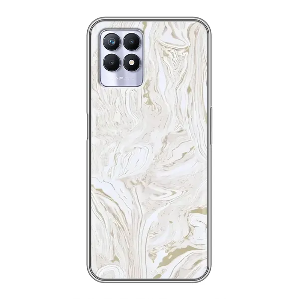 Чехол с рисунком «белый мрамор» для Realme 8i Чехол с рисунком «белый мрамор» для Realme 8i