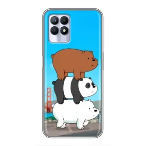 Чехлы с Пандами на Realme 8i (Друзья)