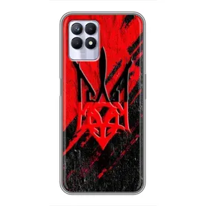 Чохли УПА (Червоно-Чорний) на Realme 8i (Герб в кольорах УПА)