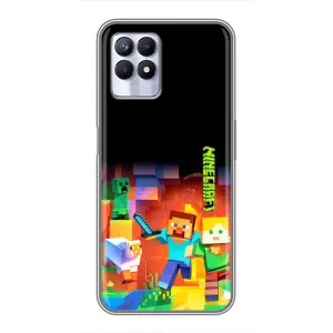 Чохли для Realme 8i (Персонажі МайнКрафт) (Герой Майнкрафт)