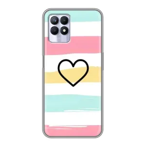 Чехлы с тематикой "Маленькие Сердечки" на Realme 8i (Красивое сердечко)