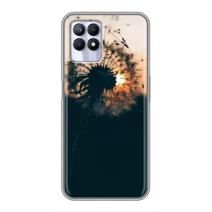 Силіконовий Чохол з кульбабками на Realme 8i (Гарна кульбабка)