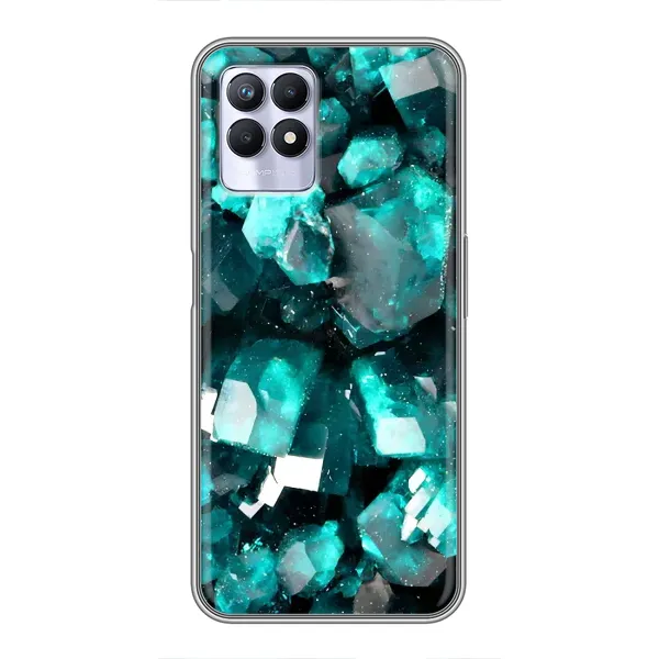 Чехол с рисунком «Кристалы» для Realme 8i