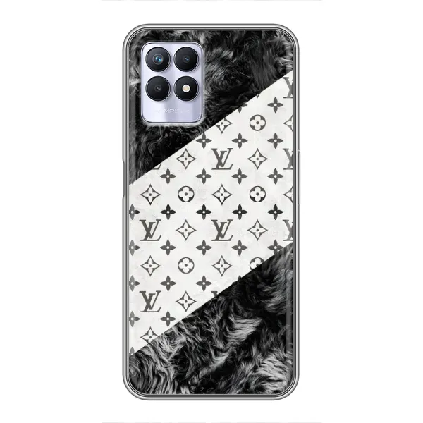 Чехол с рисунком «LV на белом» для Realme 8i