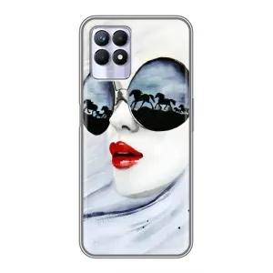 Чехол с картинкой Модные Девчонки Realme 8i (Любительница коней)