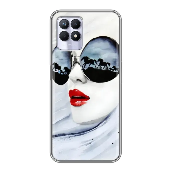 Чехол с рисунком «Любительница коней» для Realme 8i Чехол с рисунком «Любительница коней» для Realme 8i
