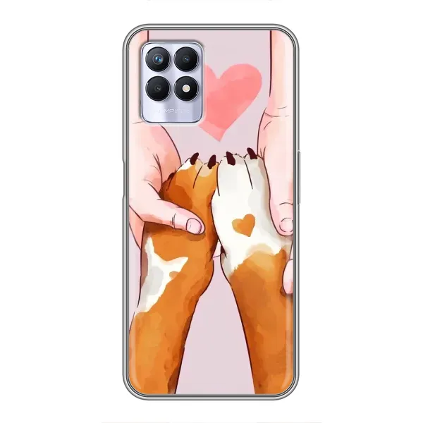 Чехол с рисунком «Любовь к собакам» для Realme 8i Чехол с рисунком «Любовь к собакам» для Realme 8i