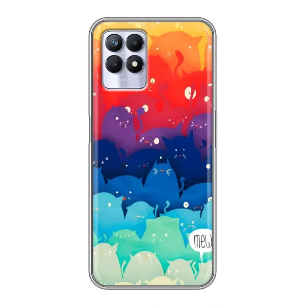 Чехол с рисунком «Mew» для Realme 8i