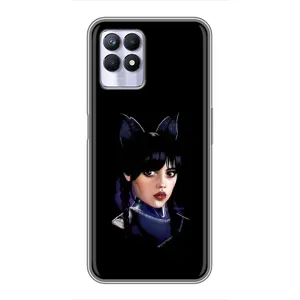 Чехлы с принтом Уэнсдей на Realme 8i (Милая Уэнсдей)