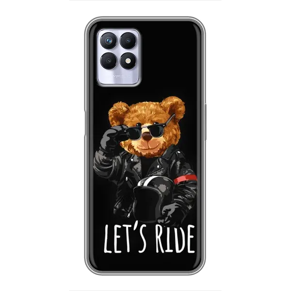 Чехол с рисунком «Модный Мишка» для Realme 8i Чехол с рисунком «Модный Мишка» для Realme 8i