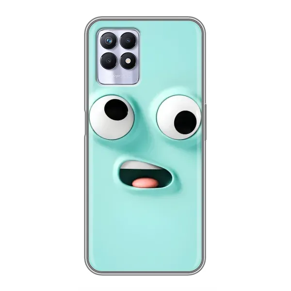 Чехол с рисунком «Забавное мятное лицо» для Realme 8i Чехол с рисунком «Забавное мятное лицо» для Realme 8i