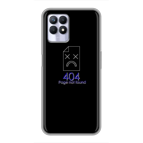 Чехол с рисунком «Ошибка 404» для Realme 8i Чехол с рисунком «Ошибка 404» для Realme 8i