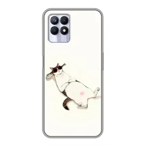 Чехол на тематику: Коты для Realme 8i (Отдых)