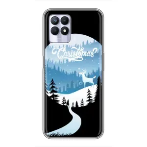 Силіконовий бампер на різдво для Realme 8i (Різдвяний Олень)