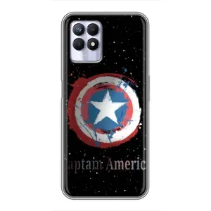 Чехол с Щитом Капитана Америки на Realme 8i (Щит Капитана)