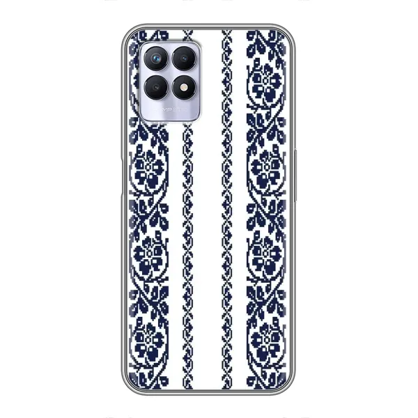 Чехол с рисунком «Синяя вышиванка» для Realme 8i Чехол с рисунком «Синяя вышиванка» для Realme 8i
