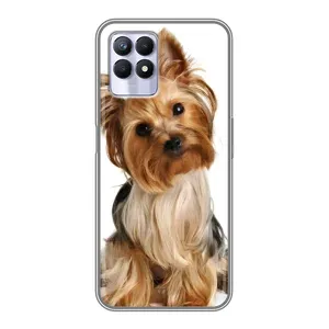 Чехол (ТПУ) Милые собачки для Realme 8i (Собака Терьер)
