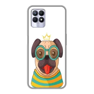 Бампер для Realme 8i с картинкой "Песики" (Собака Король)