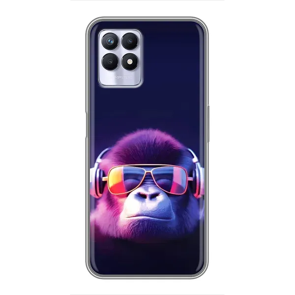 Чехол с рисунком «Стильная обезьяна» для Realme 8i Чехол с рисунком «Стильная обезьяна» для Realme 8i