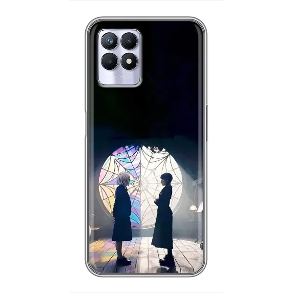 Чехол с рисунком «Уэнсдей и Энди» для Realme 8i Чехол с рисунком «Уэнсдей и Энди» для Realme 8i