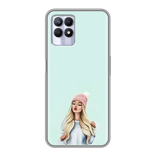 Чехол с рисунком «В шапке» для Realme 8i Чехол с рисунком «В шапке» для Realme 8i